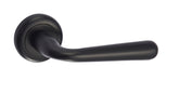 Infinity Line Lea KLE B00 Black - Door Handle on a Round Rose